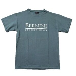 Vintage Bernini Shirt Mens M Beverly Hills California Fashion Designer Store 90s